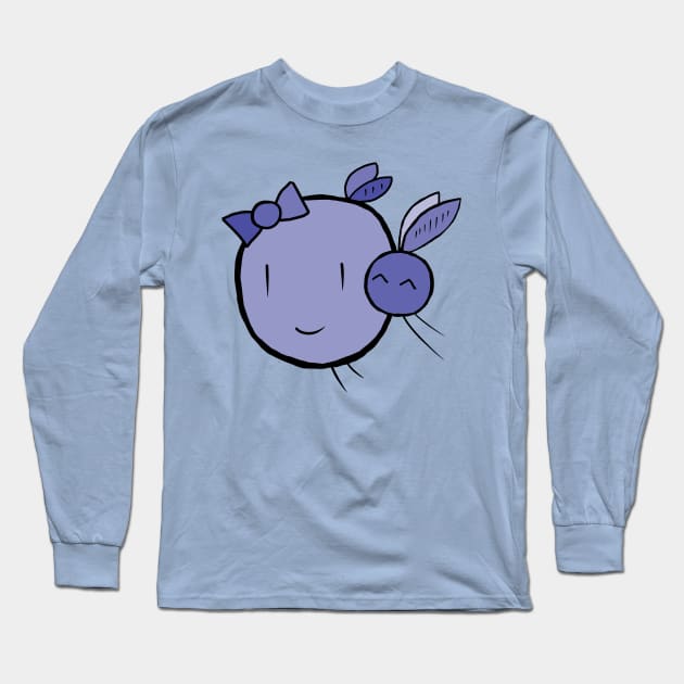 Flying Blueberries - Mom and Daughter - Alternative Long Sleeve T-Shirt by JonGrin